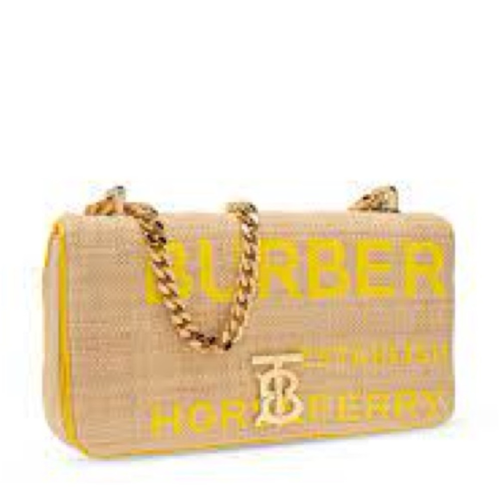 ‼️WOW‼️Burberry Small Lola Rafia crossbody Purse‼️EUC. - Picture 3 of 12